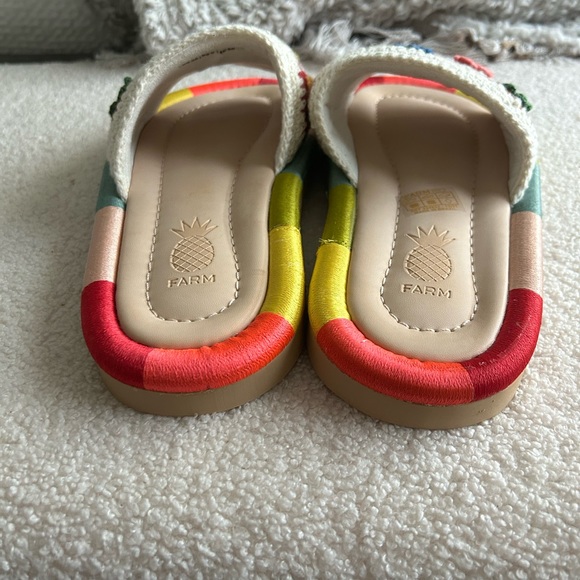 Farm Rio Sunset Crochet Slide Sandals - Picture 7 of 8